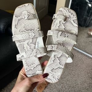 A new day snake skin sandals - size 11 - worn once